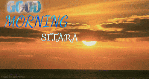 Sunset With Blue Good Morning Sitara
