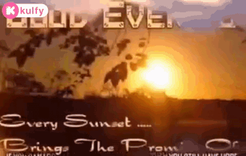 Sunset With Hold Eve