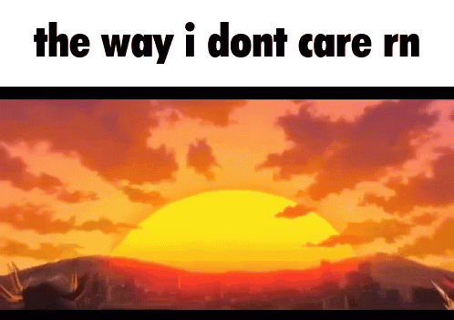 Sunset with I Dont Care RN