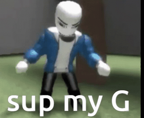 Sans Says Sup My G GIF