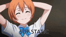 Sup Static Anime Rin Hoshizora GIF