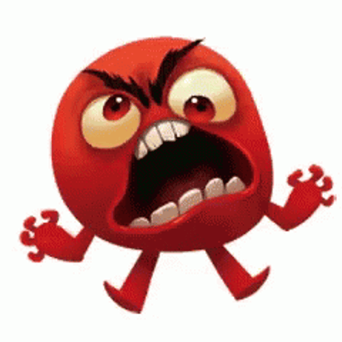 Super Angry Face Cartoon GIF