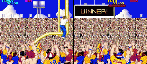 Super Bowl Cartoon Pole Game Animation GIF