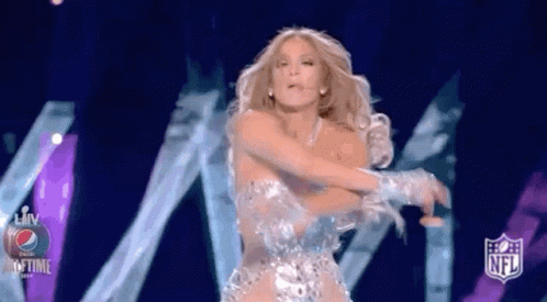 Super Bowl Half Time Jennifer Lopez GIF