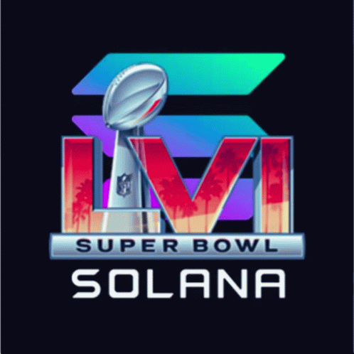 Super Bowl Solana Logo Graphic Design GIF