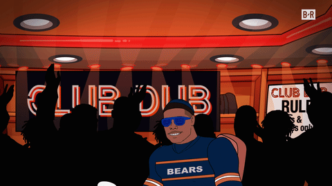Super Bowl Shuffle Cartoon Players GIF