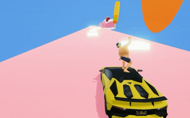 Super Car Game Jam Surfing GIF