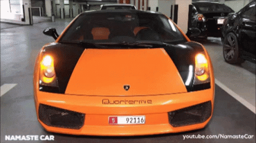 Super Car Lamborghini Gallardo V10 Engine GIF