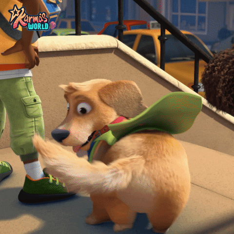 Super Chase Dog Chasing Tail GIF