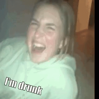 Super Drunk Girl Laugh GIF