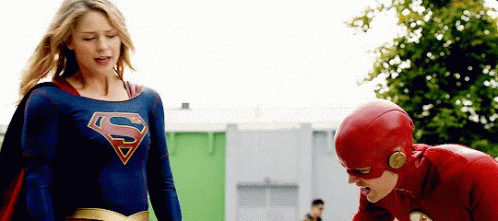 Super Girl Fist Bump Flash Great Job Team GIF