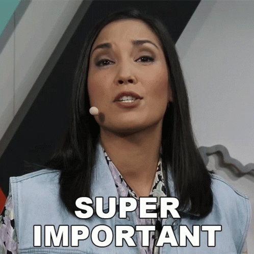 Super Important Lady Talks GIF