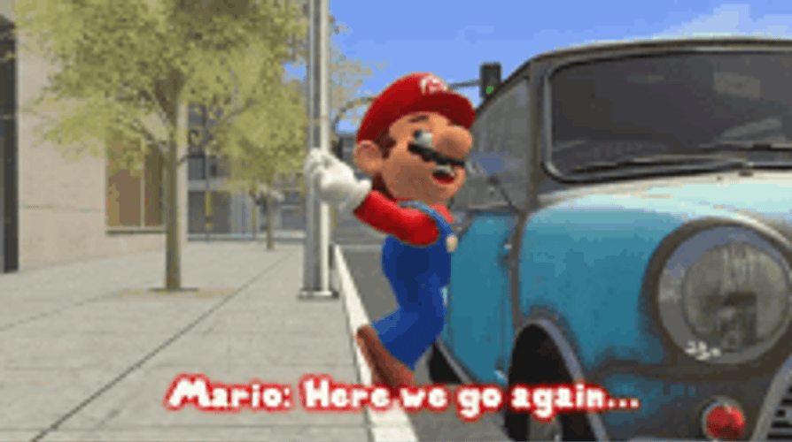 Super Mario And Here We Go Again GIF