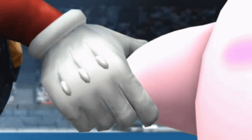 Super Mario And Opponent Shaking Hands GIF