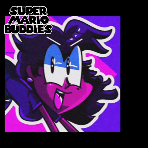 Super Mario Bubbles Poster GIF