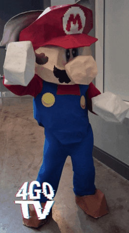 Super Mario Dancing Mascot GIF