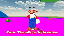 Super Mario Dialogue Big Brain Time GIF