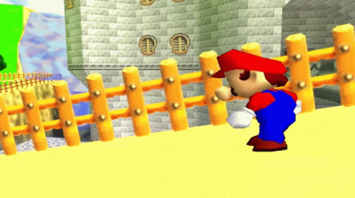 Super Mario Erecting For Sale Sign GIF