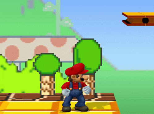 Super Mario Growing GIF