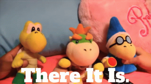 Super Mario Logan Puppets There It Is GIF