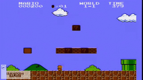 Super Mario Mushroom Power Up GIF