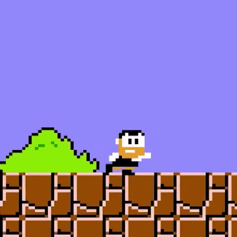 Super Mario Mushrooms Grow Power GIF