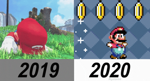 Super Mario Odyssey 2019 Vs 2020 GIF