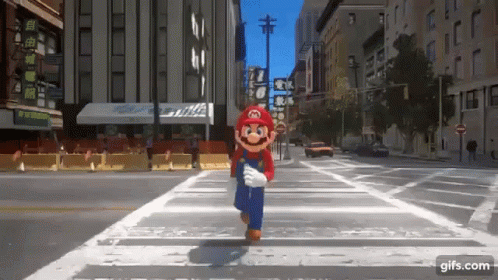 Super Mario Odyssey Crashed By Car GIF
