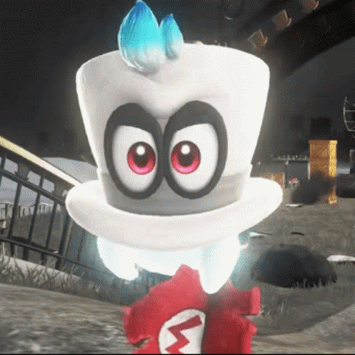 Super Mario Odyssey Happy Cappy GIF