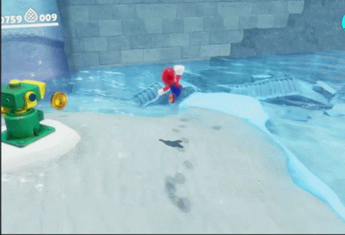 Super Mario Odyssey Ice Game Mode GIF