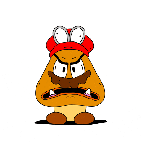 Super Mario Odyssey Mad Goombette Sticker GIF