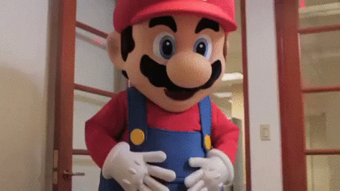 Super Mario Odyssey Mascot Waving GIF