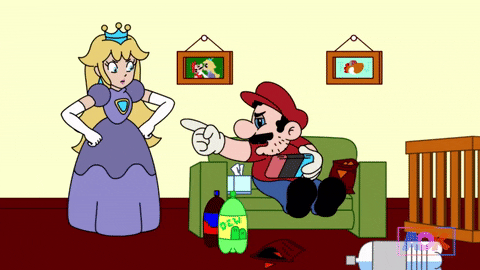 Super Mario Odyssey Princess Peach Animation GIF