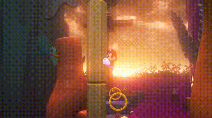 Super Mario Odyssey Running Little Dragon GIF