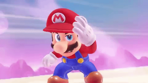 Super Mario Odyssey Winking GIF