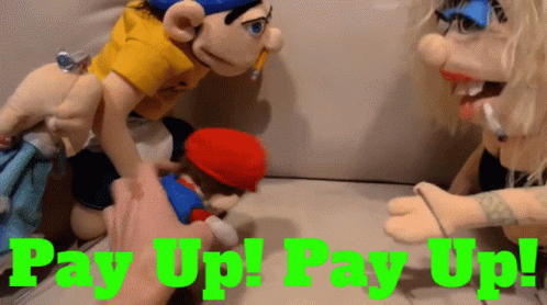 Super Mario Puppet Pay Me GIF
