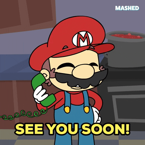 Super Mario See You Soon See Ya GIF