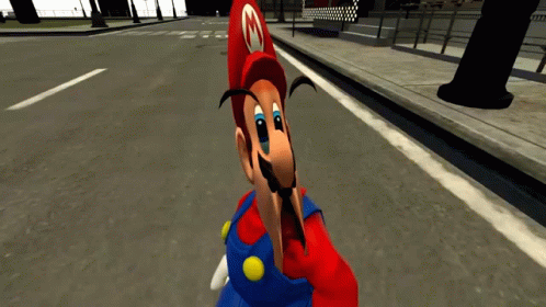 Super Mario Surprise Reaction Meme GIF
