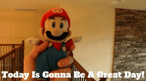 Super Mario Today Was A Good Day GIF