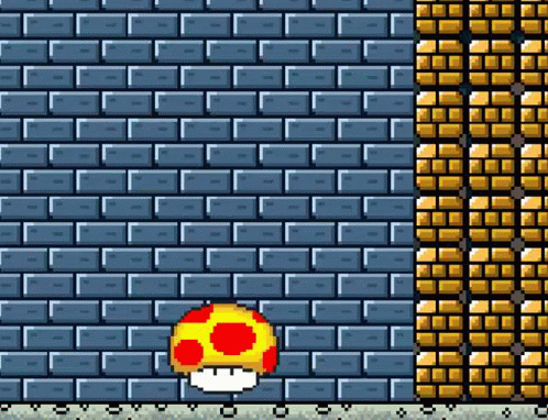 Super Mario World Mega Mushroom GIF