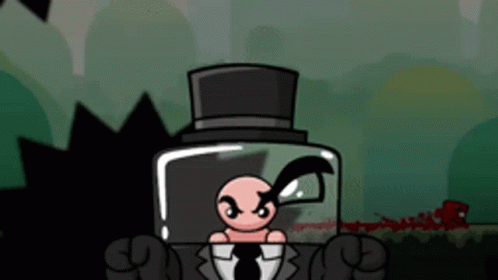 Super Meat Boy Dr Fetus Hat GIF