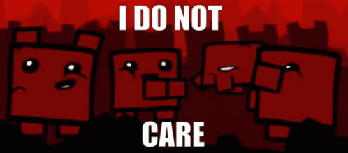 Super Meat Boy I Don't Care GIF