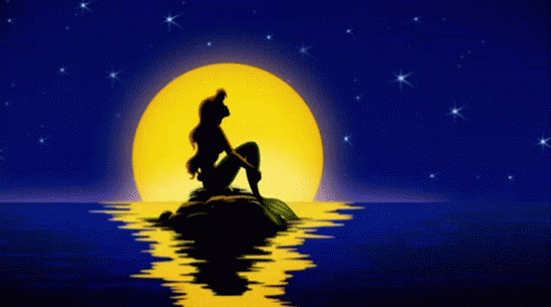 Super Moon And The Little Mermaid GIF