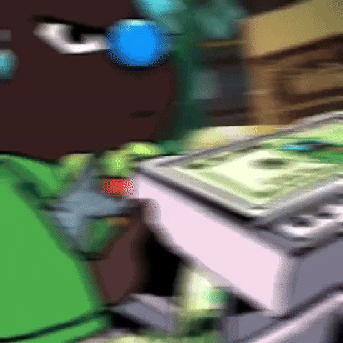 Super Rare Bear Shaking Money Meme GIF