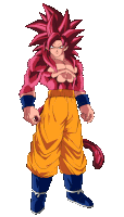Super Saiyan 4 God Goku Sticker GIF