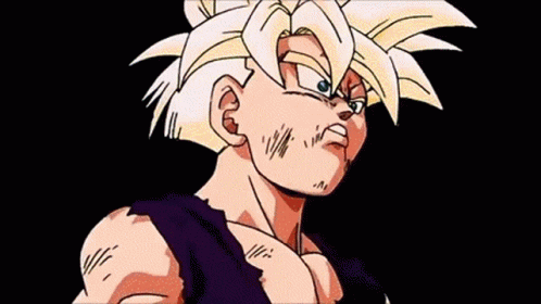 Super Saiyan Gohan Fighting Cell GIF