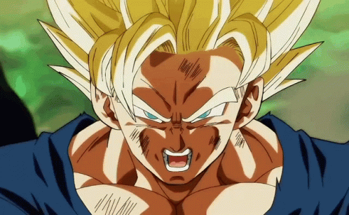 Super Saiyan Goku Transformation GIF