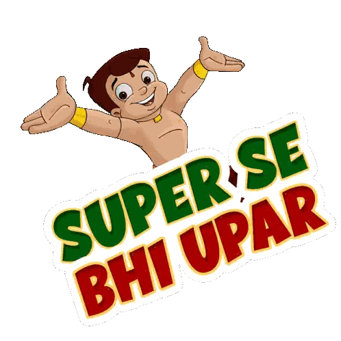 Super Se Bhi Upar Rainbow Sticker