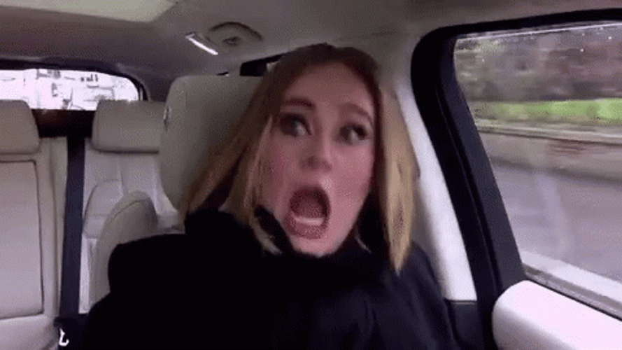 Super Terrified Adele GIF