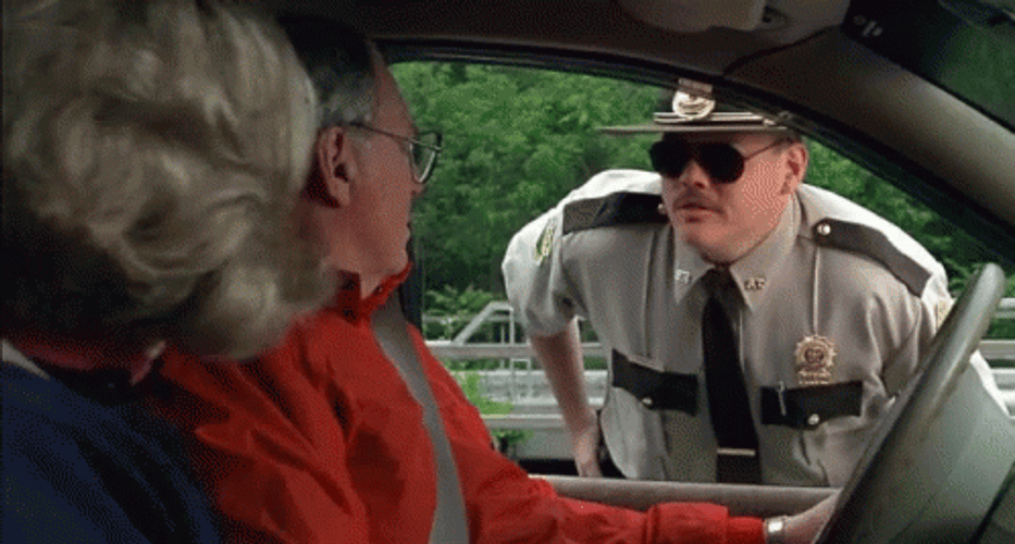 Super Troopers Stopped By Cop GIF